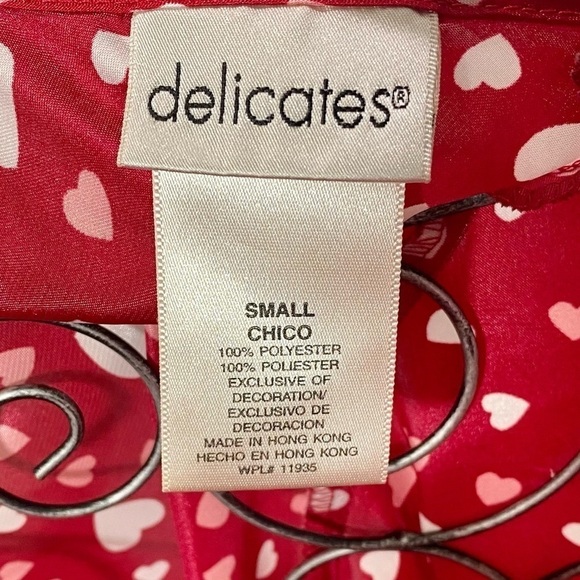 Delicates heart print red slip size S - Picture 4 of 8